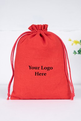 Buy Plain Cotton Pouches With Logo, Wedding Favor Bag | BagsnPotli